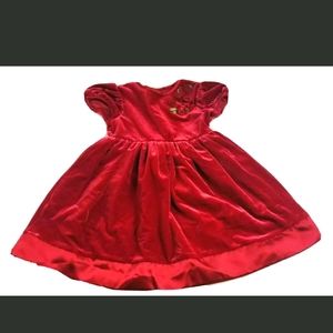 George 3T Red Velvet Dress valentines day #290